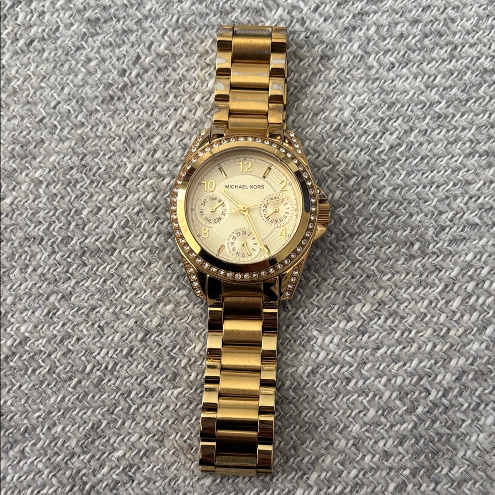 Michael Kors Mini Blair gold-tone stainless steel watch